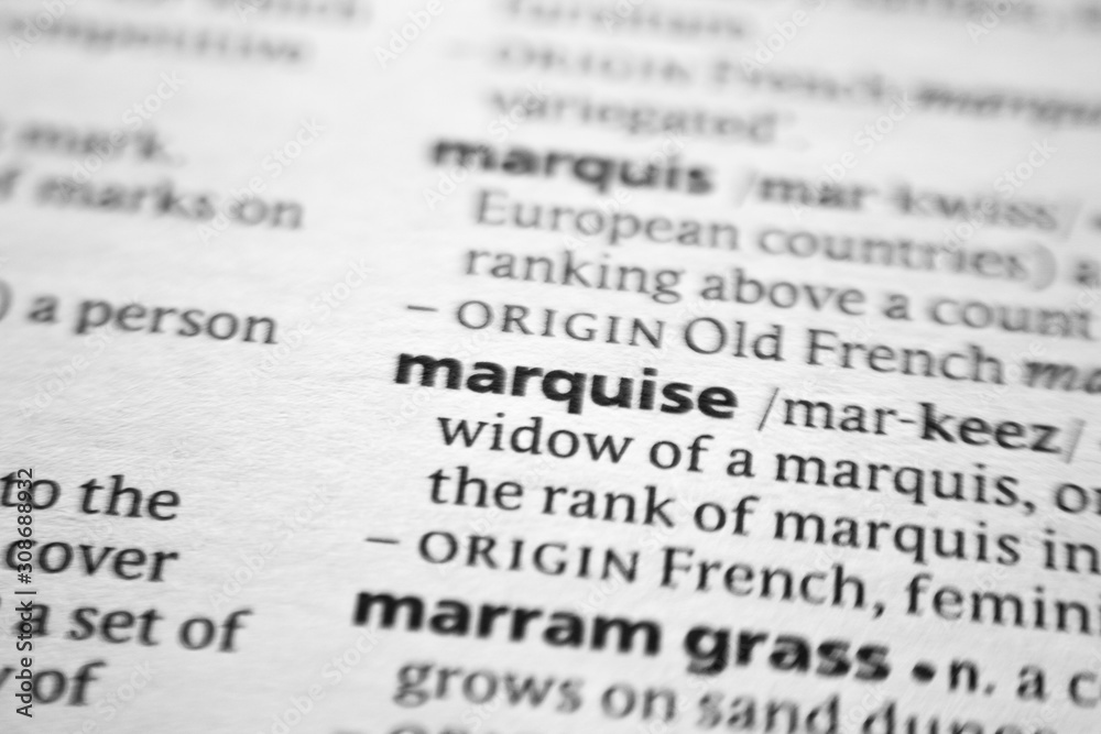 Word or phrase Marquise in a dictionary. Word or phrase Marquise in a dictionary.