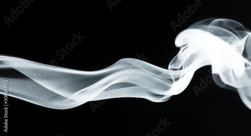 Fototapeta Naklejka Na Ścianę i Meble -  abstract smoke on black background