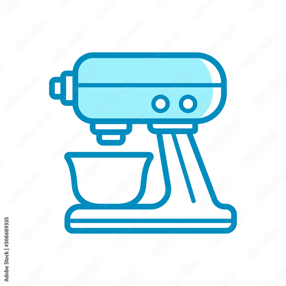 hand mixer - kitchen utensils icon vector design template hand mixer - kitchen utensils icon vector design template