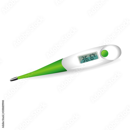 medical thermometer isolated on white background