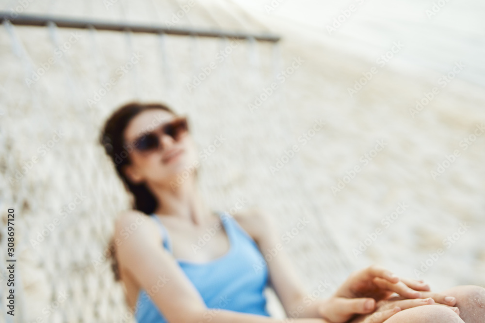 woman on the beach