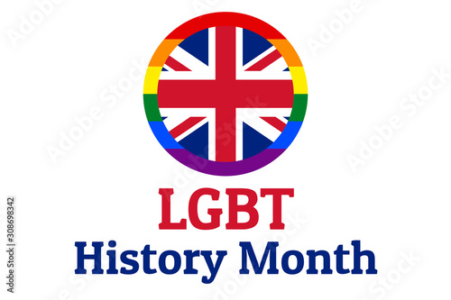 Free Download LGBT History Month. Concept of annual month-long observances with traditional rainbow colors. Template for background, banner, card, poster with text inscription. Vector EPS10 illustration. - GFXLoad