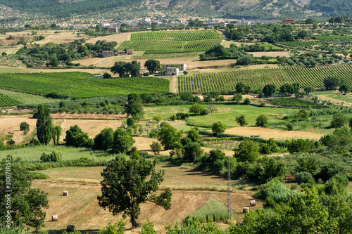 Summer landscape in Calabria, Italy, near Castrovillari