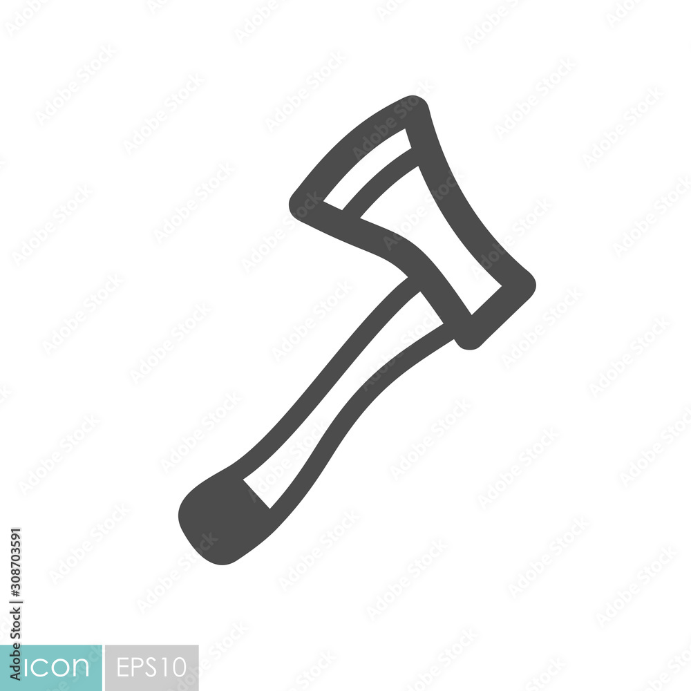 Axe, ax, hatchet flat vector icon Axe, ax, hatchet flat vector icon