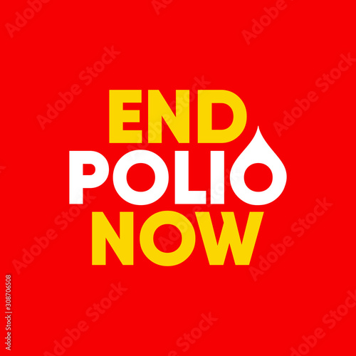 Awareness Campaign on the theme of End to Polio Virus, Vector Illustration.