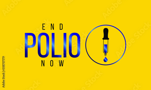 Awareness Campaign on the theme of End to Polio Virus, Vector Illustration.