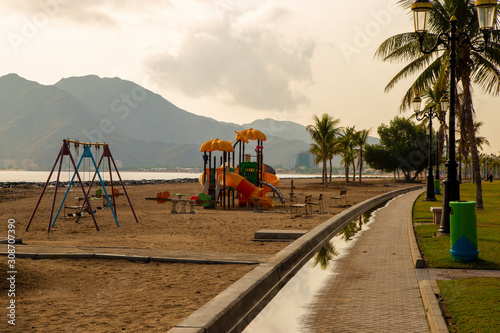 oceanfront playground for children