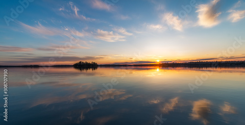 A beautiful calm evening out on Eagle Lake, Northwest Ontario.