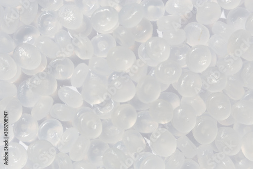 Obraz na plátně Close-up of plastic polymer granules