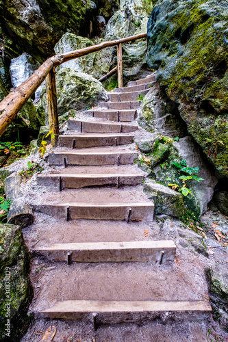 old steps at a forest © fottoo