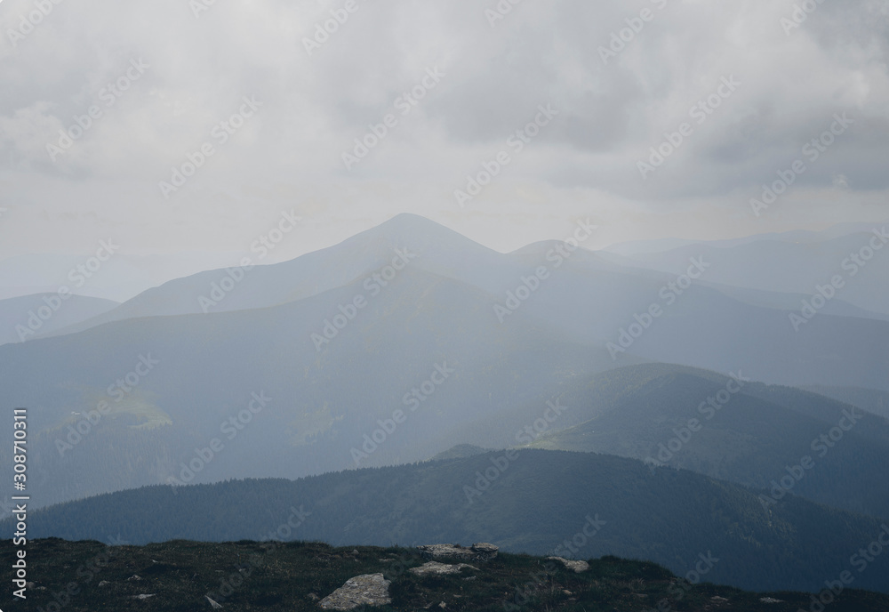 Carpathian mountains landscape in summer Carpathian mountains landscape in summer