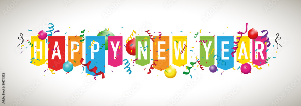 Happy new year bunting Happy new year bunting