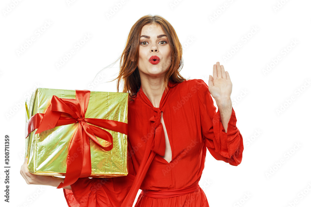 Fototapeta premium woman with shopping bags and credit card