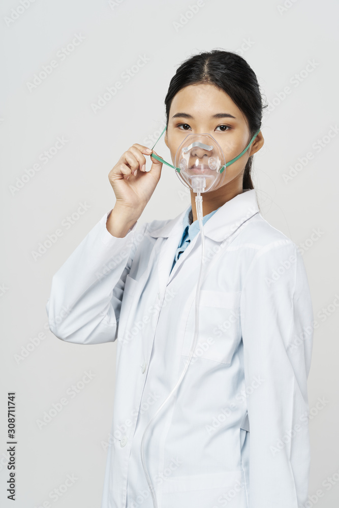 young female doctor with stethoscope young female doctor with stethoscope
