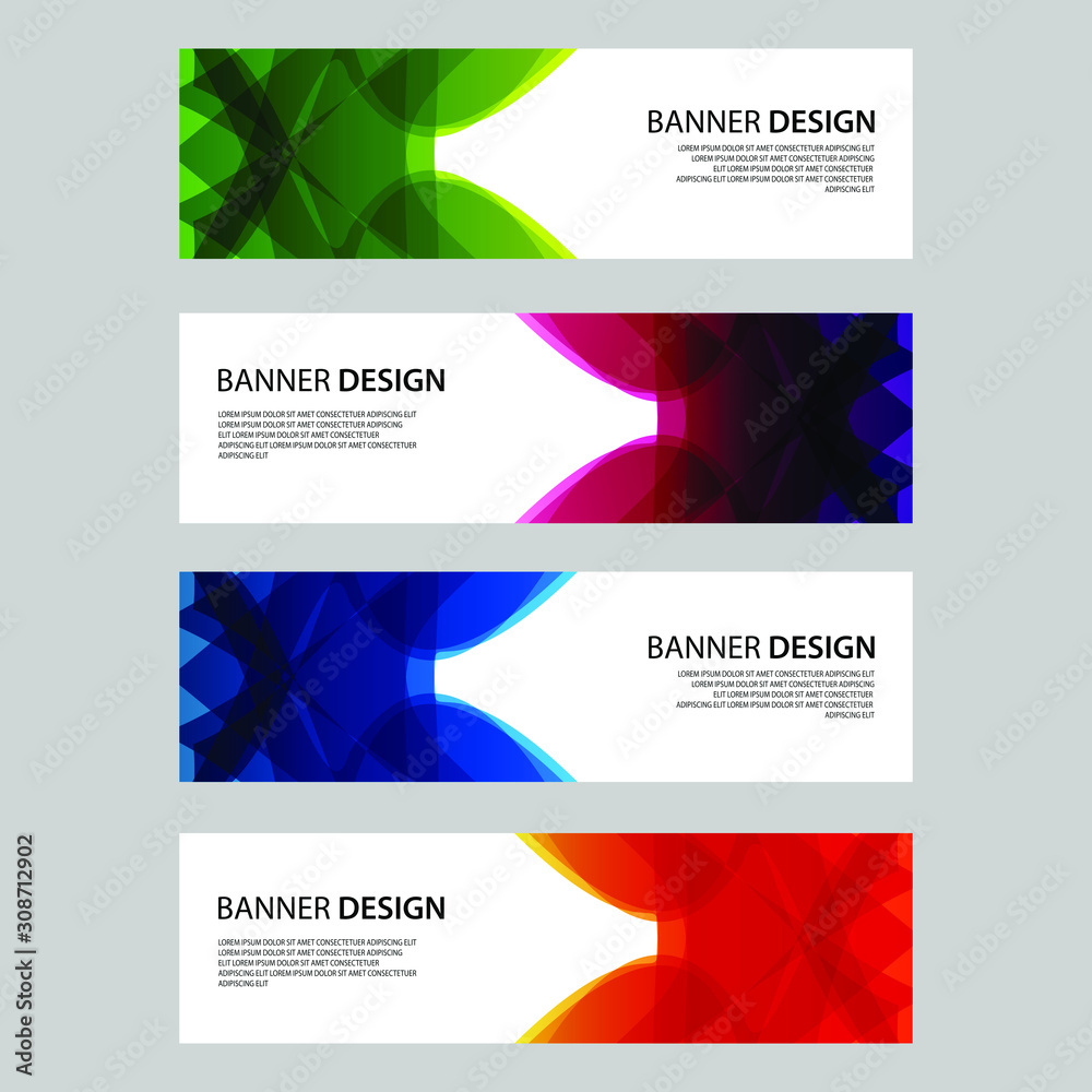 Fototapeta premium Vector Abstract design banner web template