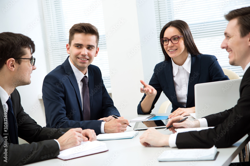Business people working together in the office Business people working together in the office