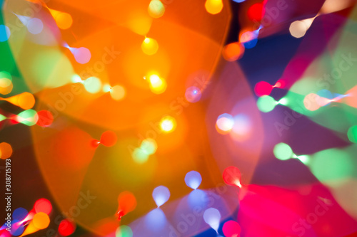 Abstract picture of bright colored lights