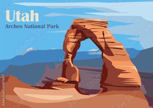 Delicate Arch in Arches National Park photo