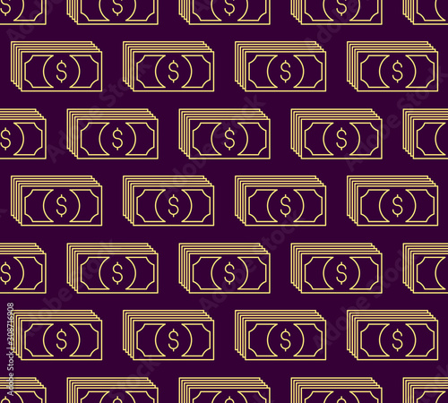 Money cash seamless backgro...