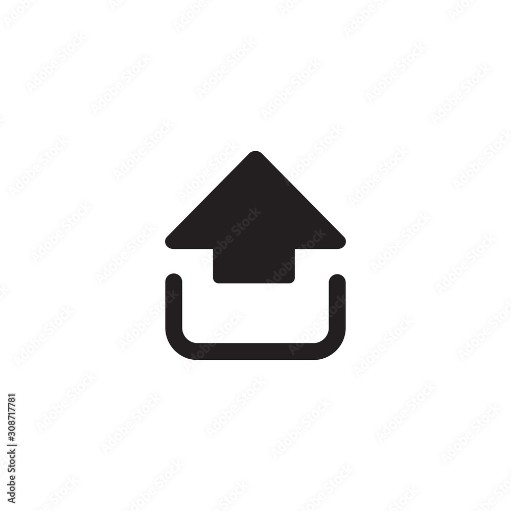 Upload icon symbol vector illustration Upload icon symbol vector illustration
