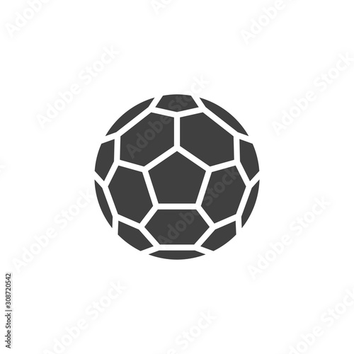 Soccer Ball vector icon. filled flat sign for mobile concept and web design. Football ball glyph icon. Symbol, logo illustration. Vector graphics