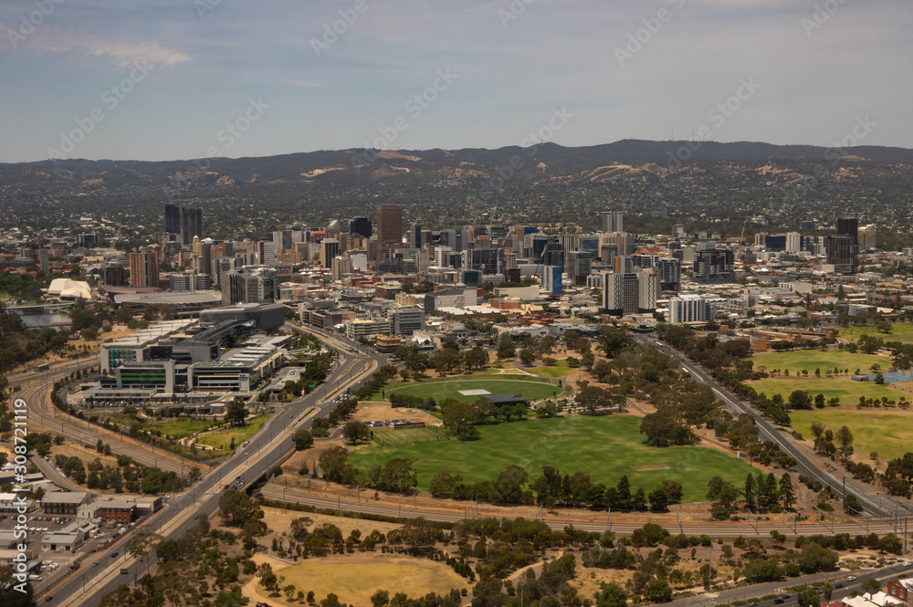 Adelaide skyline , the city is a  tourist destination and the capital city of South Australia