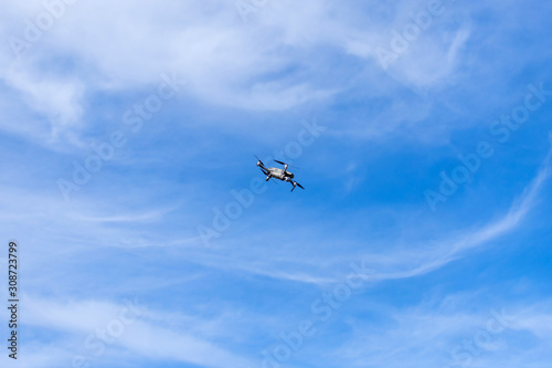 quadcopter in the sky