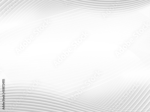 Abstract grey white waves and lines pattern background.-image © yokie