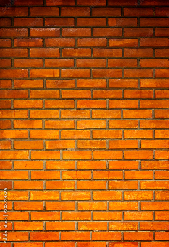 Naklejka premium Background of old vintage brick wall, Abstract for texture.