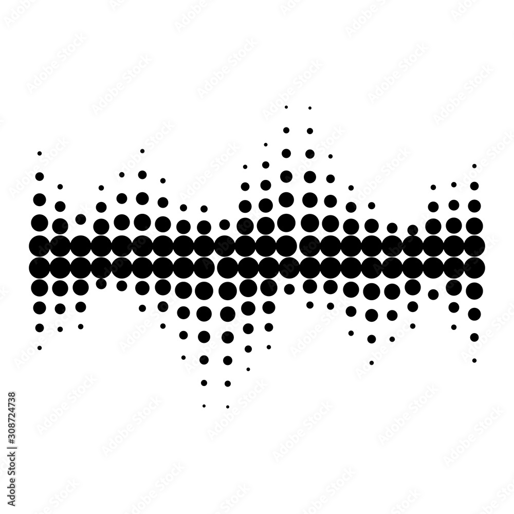 Sound waves vector illustration