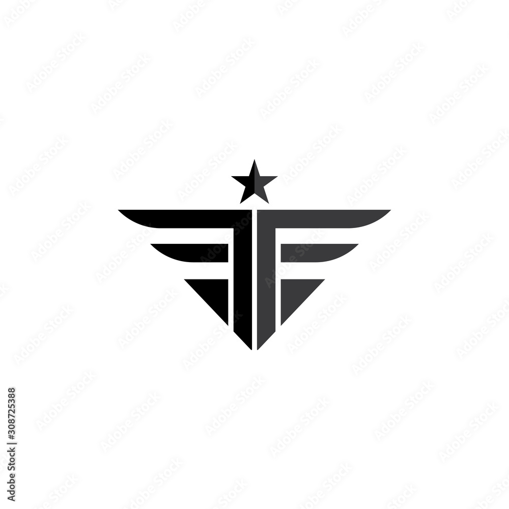 Military Wave Logo Template vector symbol Military Wave Logo Template vector symbol