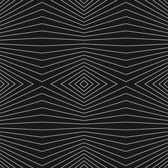 Fototapete Schwarz-weiße geometrische Muster Optische Täuschung Streifen Dunkles Muster  © Olgastocker
