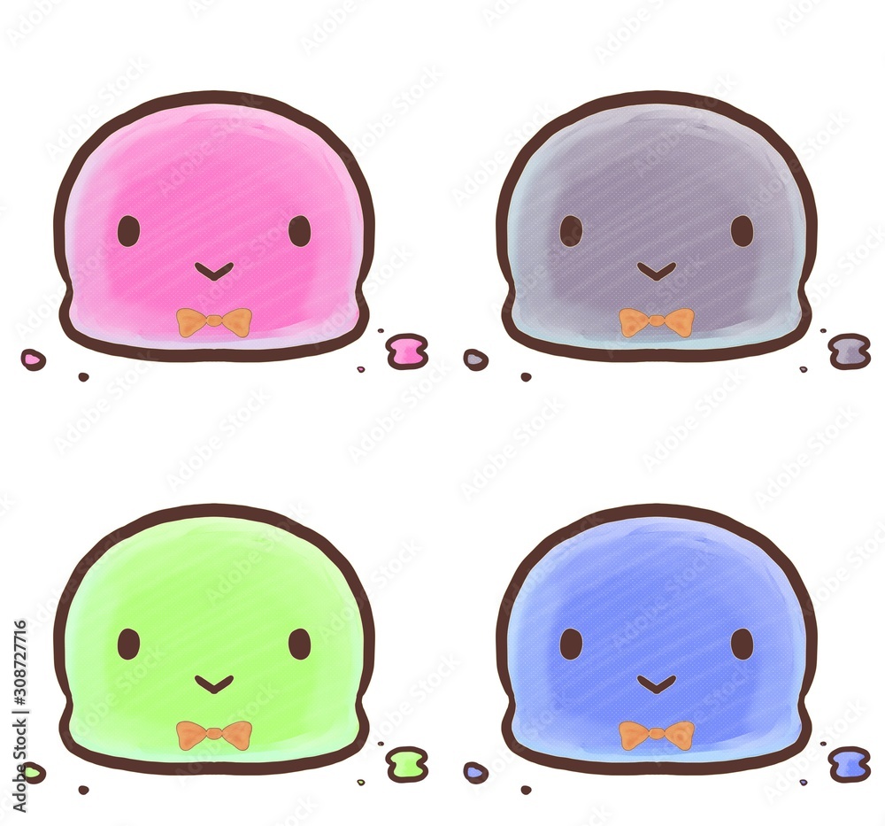 R メルヘンなスライムたん せっと ファンタジー Stock イラスト Adobe Stock