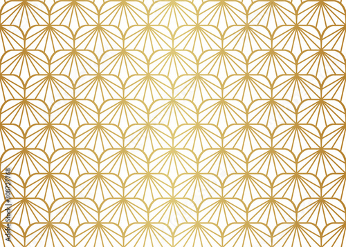 Vector abstract arabesque seamless pattern. Geometric classic background. Vintage art deco texture.