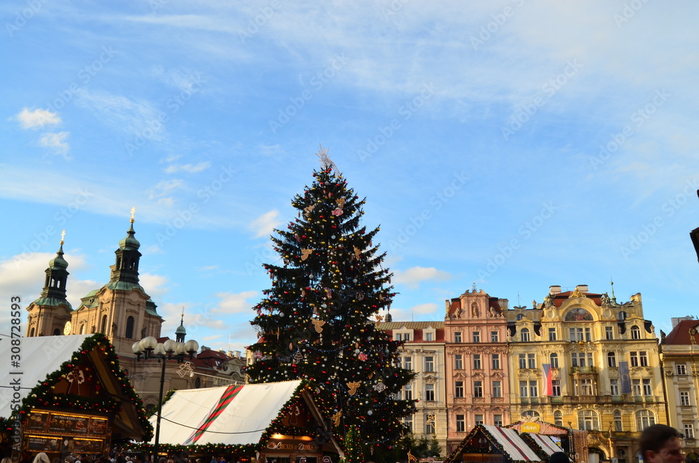 Christmas Market on Old Town Square in Prague
