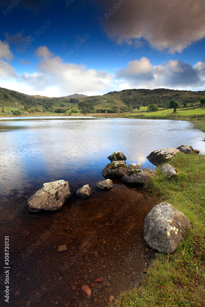 Fototapeta premium Summer view over Watendlath Tarn, Lake District National Park, Cumbria, England, UK