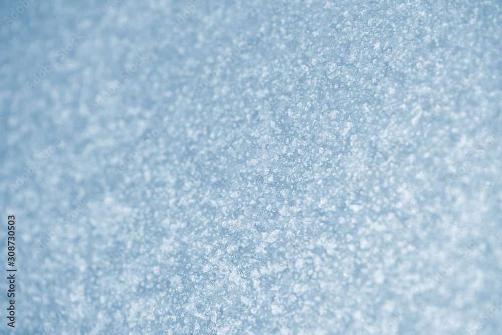 Frost patterns on window glass in winter. Frosted Glass Texture. Frosted frozen window abstract background.