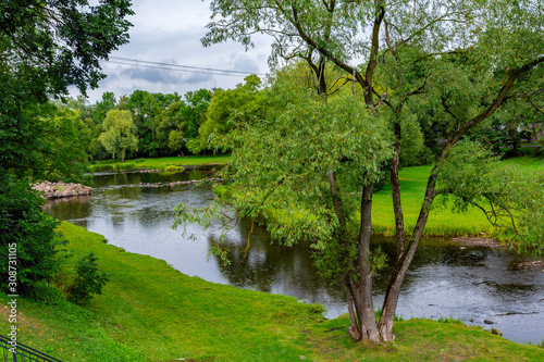 Pskov, a picturesque Park in the valley of the Pskova;