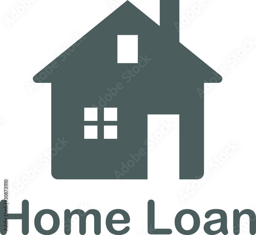 illustration vector icon of home loan