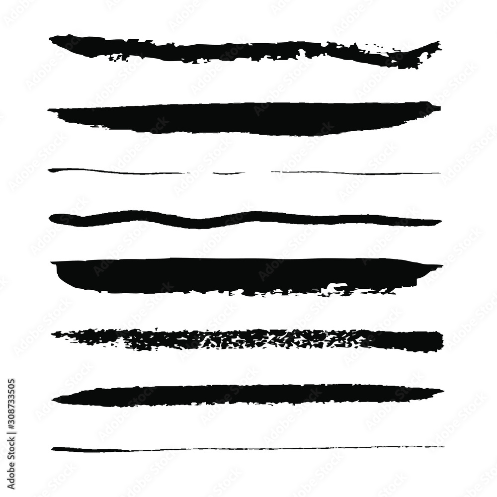 Vector brush stroke. Hand drawn brush stroke. Ink splash vector. Real paint imitation Vector brush stroke. Hand drawn brush stroke. Ink splash vector. Real paint imitation