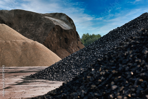 Obraz na płótnie Heaps of coal