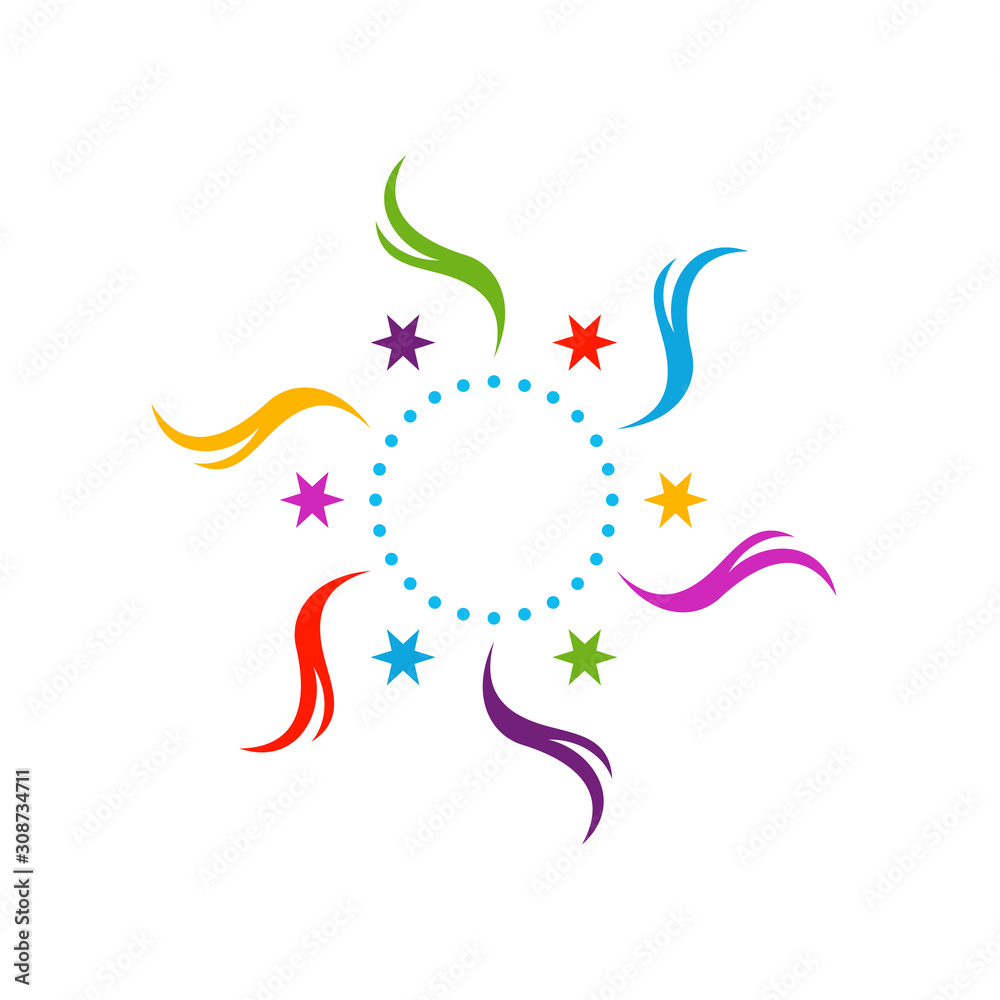 Firework line icon and happy new year firework vector design, Creative icon, design concept Firework line icon and happy new year firework vector design, Creative icon, design concept