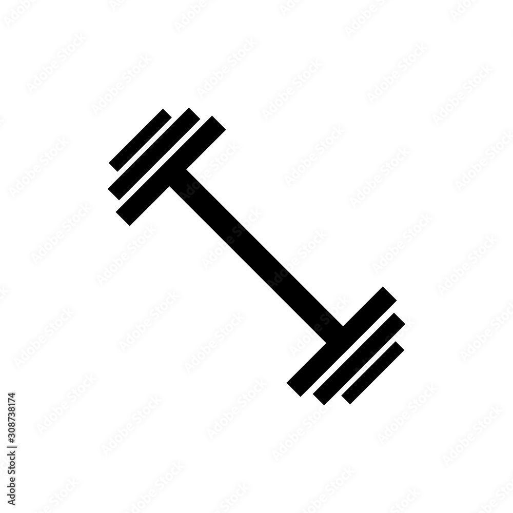 barbell icon design vector. Modern style barbell icon design vector. Modern style