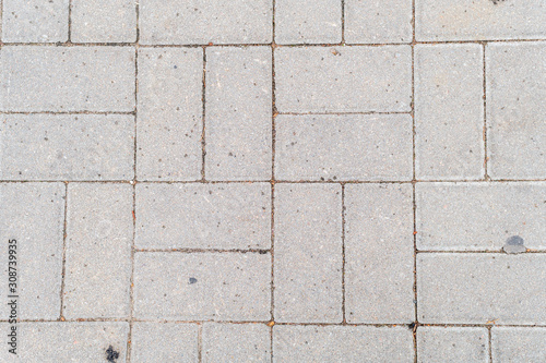 granite tiles of various shapes on a pedestrian road