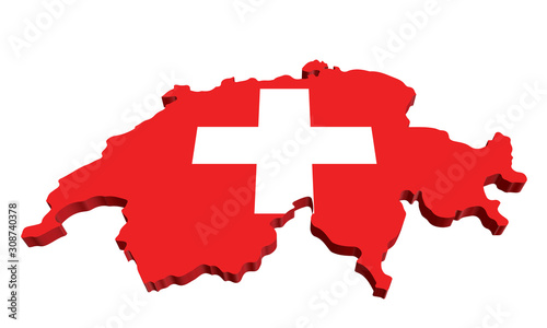 switzerland map no shadow