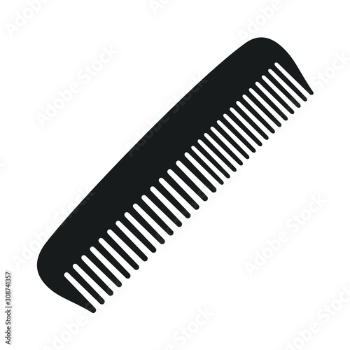 comb icon template color editable. comb symbol vector sign isolated on white background. Simple logo vector illustration for graphic and web design. © Frog_Ground