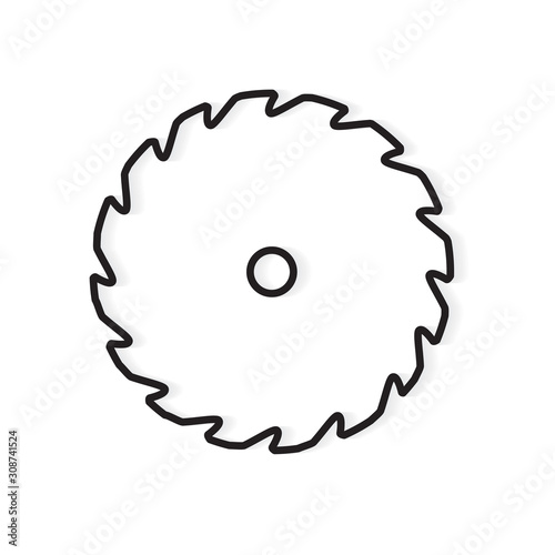 circular saw icon- vector illustration
