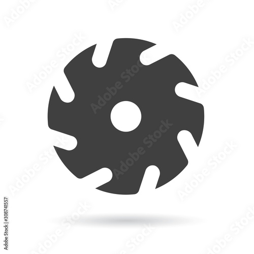 circular saw icon- vector illustration