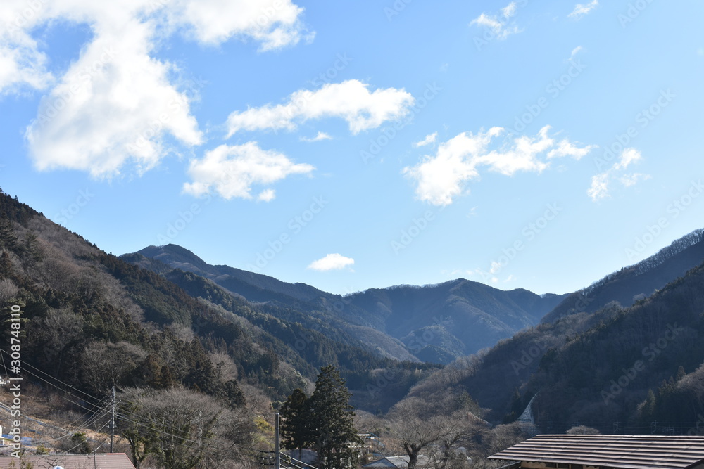 Naklejka premium 日向山からの眺め