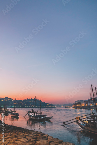 Gaia wharf to beautiful colorful sky